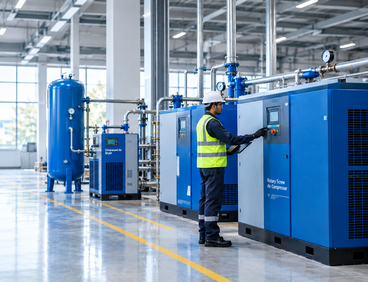 Atlas Copco Industrial Air Compressor